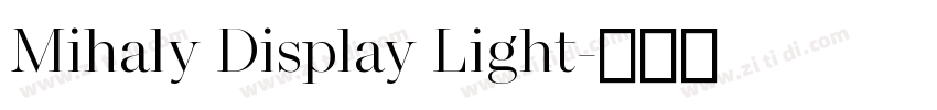 Mihaly Display Light字体转换